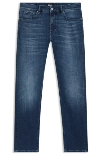 Slim-Fit-Jeans in Delaware-Blau aus Comfort-Stretch-Denim