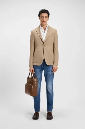 Slim-Fit-Jeans in Delaware-Blau aus Comfort-Stretch-Denim