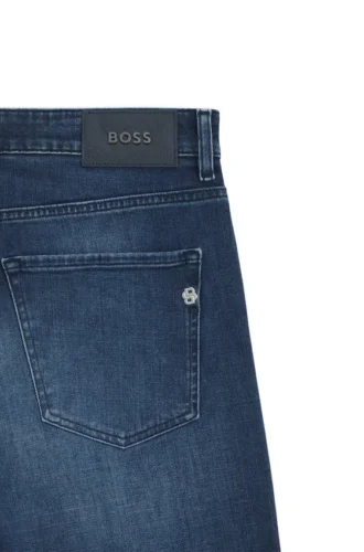 Slim-Fit-Jeans in Delaware-Blau aus Comfort-Stretch-Denim