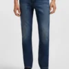 Slim-Fit-Jeans in Delaware-Blau aus Denim mit mechanischem Stretch
