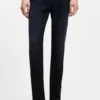 Slim-Fit-Jeans in Delaware-Blau aus gestricktem Denim