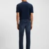 Slim-Fit-Jeans in Delaware-Blau aus gestricktem Denim