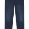 Slim-Fit-Jeans in Delaware-Blau aus gestricktem Denim