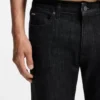 Slim-Fit-Jeans in Delaware-Blau aus knitterfreiem Denim