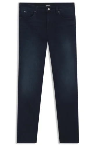 Slim-Fit-Jeans in Delaware-Blau aus Stretch-Denim