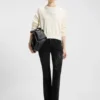 Slim-Fit-Jeans mit Strass-Logos