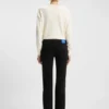 Slim-Fit-Jeans mit Strass-Logos