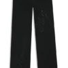 Slim-Fit-Jeans mit Strass-Logos