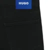 Slim-Fit-Jeans mit Strass-Logos