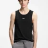Slim-Fit-Oberteil aus Stretch-Baumwolle mit Kontrastlogo
