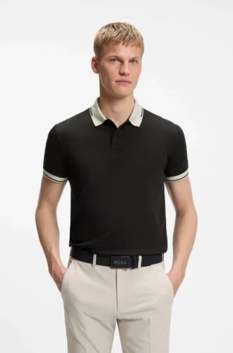 Slim-Fit-Polohemd aus Baumwolle