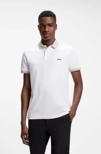 Slim-Fit-Polohemd aus Baumwolle