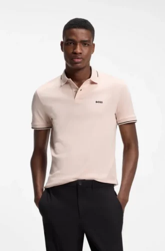 Slim-Fit-Polohemd aus Baumwolle