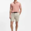 Slim-Fit-Polohemd aus Baumwolle mit gestreiftem Kragen