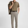 Slim-Fit-Polohemd aus Baumwolle mit gestreiftem Kragen