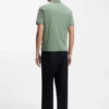 Slim-Fit-Polohemd aus Baumwolle mit gestreiftem Kragen