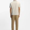 Slim-Fit-Polohemd aus Baumwolle mit gestreiftem Kragen