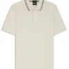 Slim-Fit-Polohemd aus Baumwolle mit gestreiftem Kragen