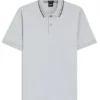 Slim-Fit-Polohemd aus Baumwolle mit gestreiftem Kragen