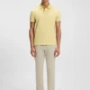 Slim-Fit-Polohemd aus Stretch-Baumwolle mit Logo-Patch