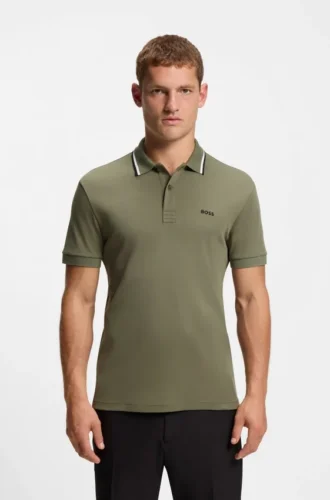 Slim-Fit-Polohemd „Paddy“ aus Interlock-Baumwolle