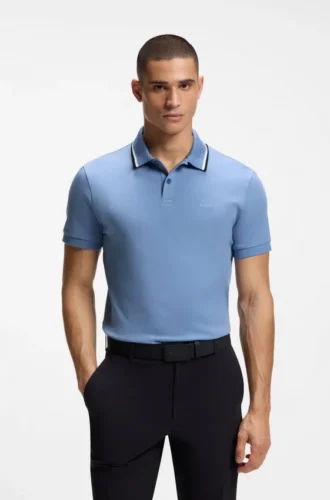 Slim-Fit-Polohemd „Paddy“ aus Interlock-Baumwolle