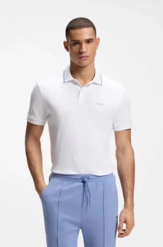 Slim-Fit-Polohemd „Paddy“ aus Interlock-Baumwolle