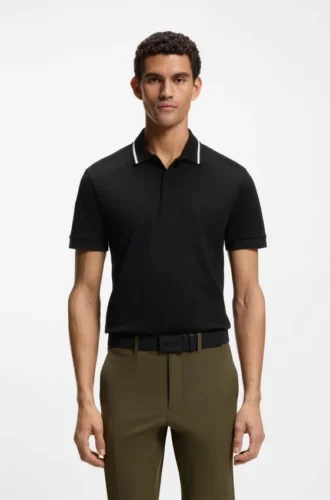 Slim-Fit-Polohemd „Paddy“ aus Interlock-Baumwolle