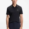 Slim-Fit-Polohemd „Paddy“ aus Interlock-Baumwolle
