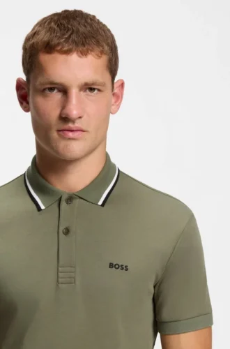 Slim-Fit-Polohemd „Paddy“ aus Interlock-Baumwolle