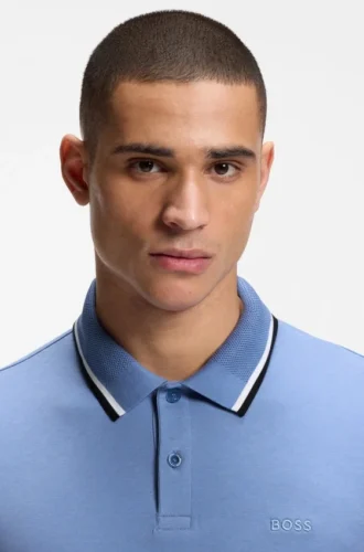 Slim-Fit-Polohemd „Paddy“ aus Interlock-Baumwolle