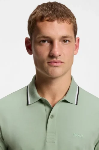 Slim-Fit-Polohemd „Paddy“ aus Interlock-Baumwolle
