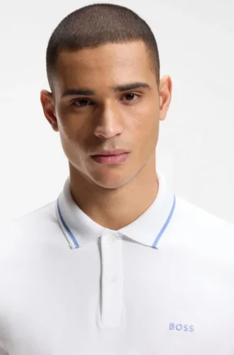 Slim-Fit-Polohemd „Paddy“ aus Interlock-Baumwolle