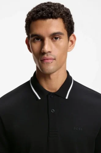 Slim-Fit-Polohemd „Paddy“ aus Interlock-Baumwolle