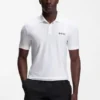 Slim-Fit-Poloshirt aus Active-Stripe-Jersey mit Vier-Wege-Stretch Slim-Fit-Poloshirt aus Active-Stripe-Jersey mit Vier-Wege-Stretch