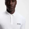 Slim-Fit-Poloshirt aus Active-Stripe-Jersey mit Vier-Wege-Stretch Slim-Fit-Poloshirt aus Active-Stripe-Jersey mit Vier-Wege-Stretch