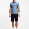 Slim-Fit-Poloshirt aus Active-Stripe-Jersey mit Vier-Wege-Stretch Slim-Fit-Poloshirt aus Active-Stripe-Jersey mit Vier-Wege-Stretch