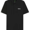Slim-Fit-Poloshirt aus Active-Stripe-Jersey mit Vier-Wege-Stretch