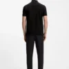 Slim-Fit-Poloshirt aus Baumwollpiqué mit Kragenstreifen