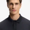 Slim-Fit-Poloshirt aus Baumwollpiqué mit zentriertem Logo