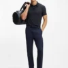 Slim-Fit-Poloshirt aus Baumwollpiqué mit zentriertem Logo
