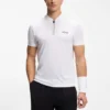 Slim-Fit-Poloshirt aus Bodymapping-Jersey mit Reißverschluss am Kragen