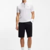 Slim-Fit-Poloshirt aus Bodymapping-Jersey mit Reißverschluss am Kragen