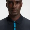 Slim-Fit-Poloshirt aus merzerisierter Baumwolle mit strukturierten Details