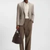 Slim-Fit-Poloshirt aus merzerisierter Baumwolle mit strukturierten Details