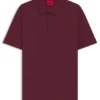 Slim-Fit-Poloshirt aus merzerisierter Baumwolle mit Vier-Knopf-Leiste