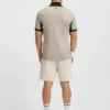 Slim-Fit-Poloshirt aus Mesh-Jersey mit Reißverschluss am Kragen