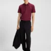 Slim-Fit-Poloshirt aus Stretch-Baumwolle mit aufgedrucktem Logo