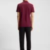Slim-Fit-Poloshirt aus Stretch-Baumwolle mit aufgedrucktem Logo