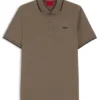 Slim-Fit-Poloshirt aus Stretch-Baumwolle mit aufgedrucktem Logo